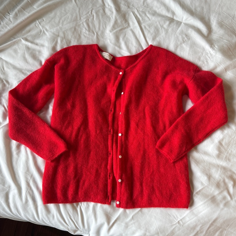 Sezane Gaspard Red Cardigan - Picture 2 of 3